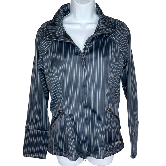 Kerrits Womens Small Striped Jacket With Zipper & Pockets 75a - Picture 1 of 7